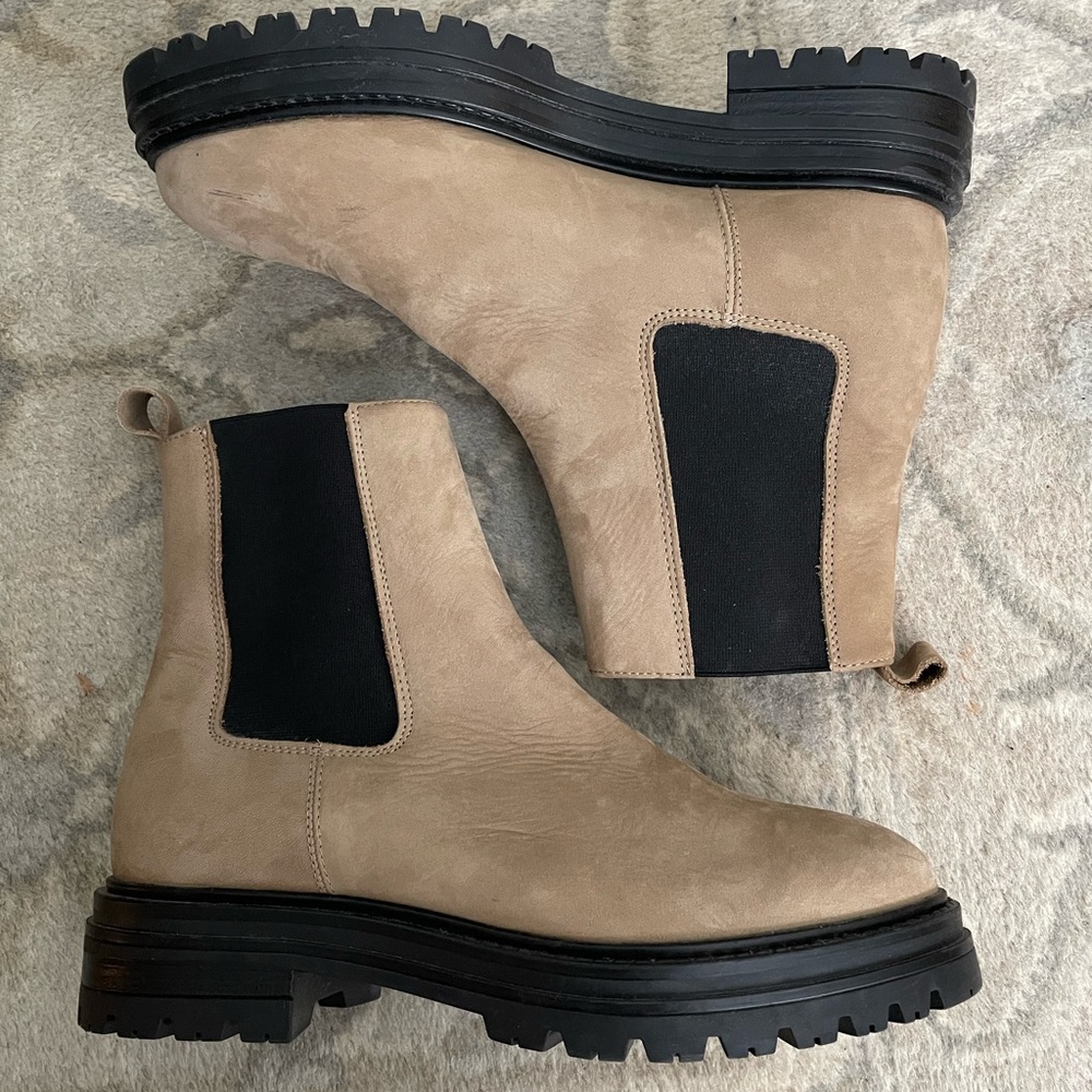 Jenni Kayne Brooklyn Lug Boot Size 38 Worn once - Taupe
